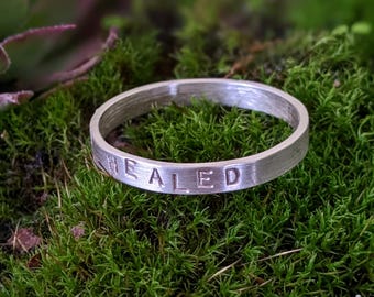Anillo de plata CURADO