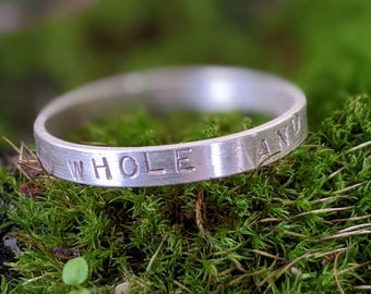 Anillo de plata ENTERO Y CURADO