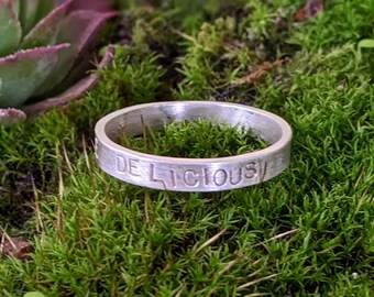 Anillo de plata BE DELICIOUS