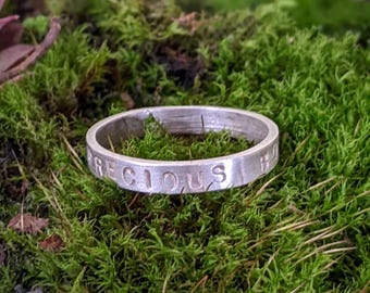 Anillo de plata CUERPO PRECIOSO, anillo de afirmación