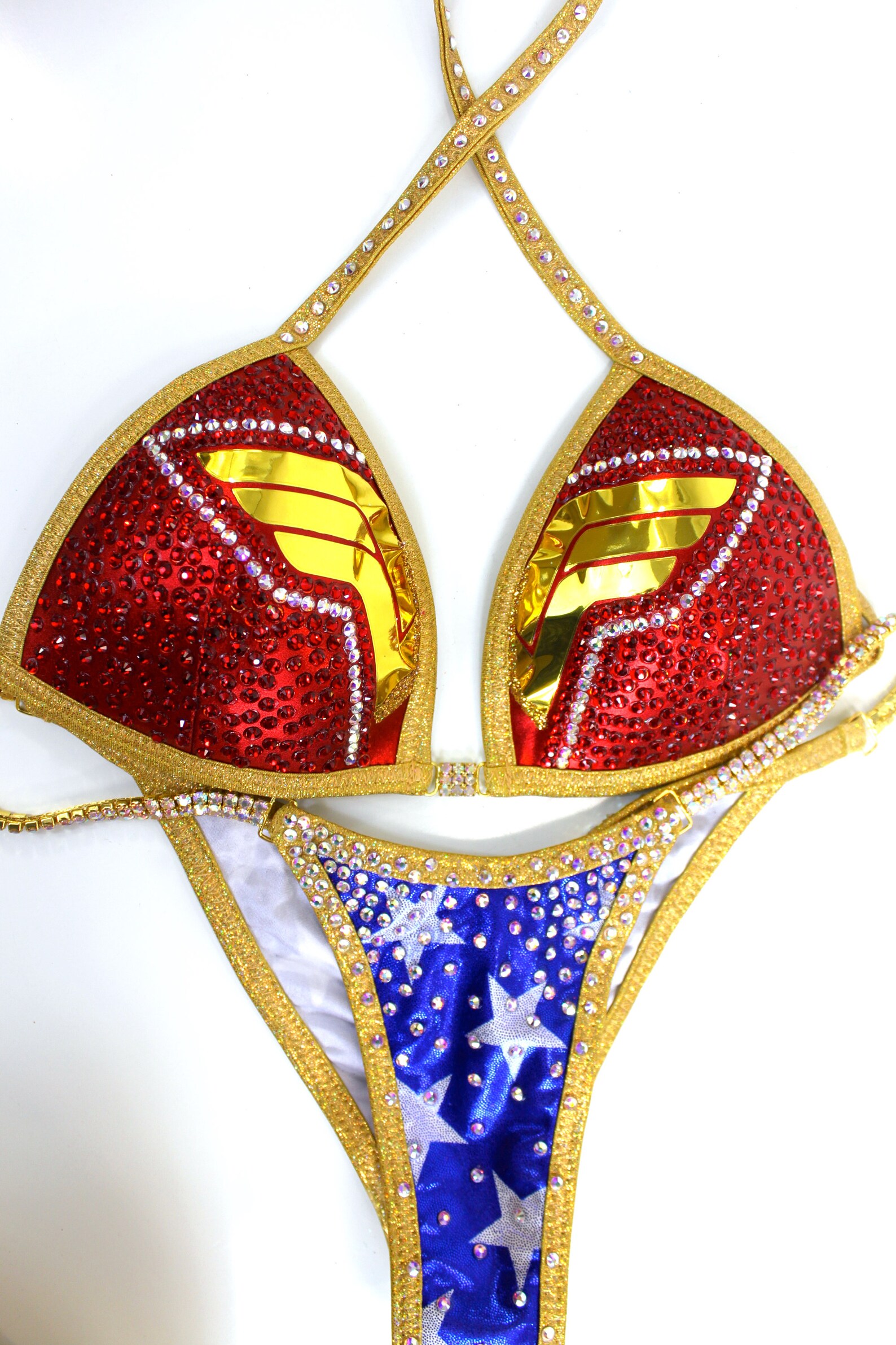 Npc Ifbb Competition Bikini / Wonder Woman Crystal AB Bikini Etsy
