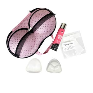 Bikini Competition Essentials Kit – Travel Case, Gel Pads, Bikini Bite & Figure Tape for Stage Day Confidence.