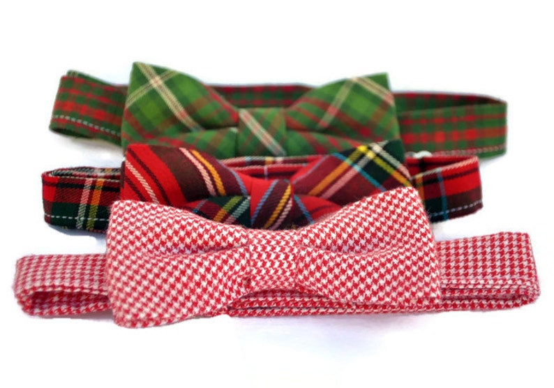 Boy's Christmas Bow Ties Toddler Ties Holiday Bowties Etsy