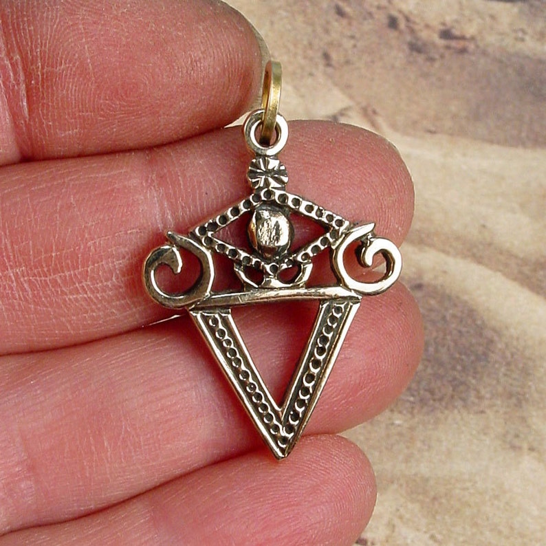 LA SIRENE Voodoo Vodou Loa Lwa Veve Charm Pendant in Solid Etsy