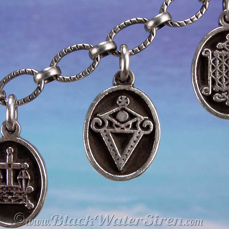 LA SIRENE Voodoo Vodou Loa Lwa Veve Petite MEDAL Charm Etsy