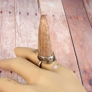 CLASSIC ANTLER - Ring, Sterling, Silver, 925, Deer, Antler, Horn, USA Size 7.5