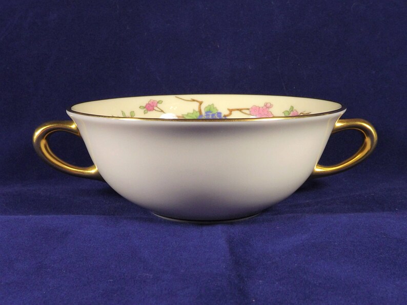 Lenox Mandarin Pattern Flat Cream Soup Bowl Flowers Urns Etsy