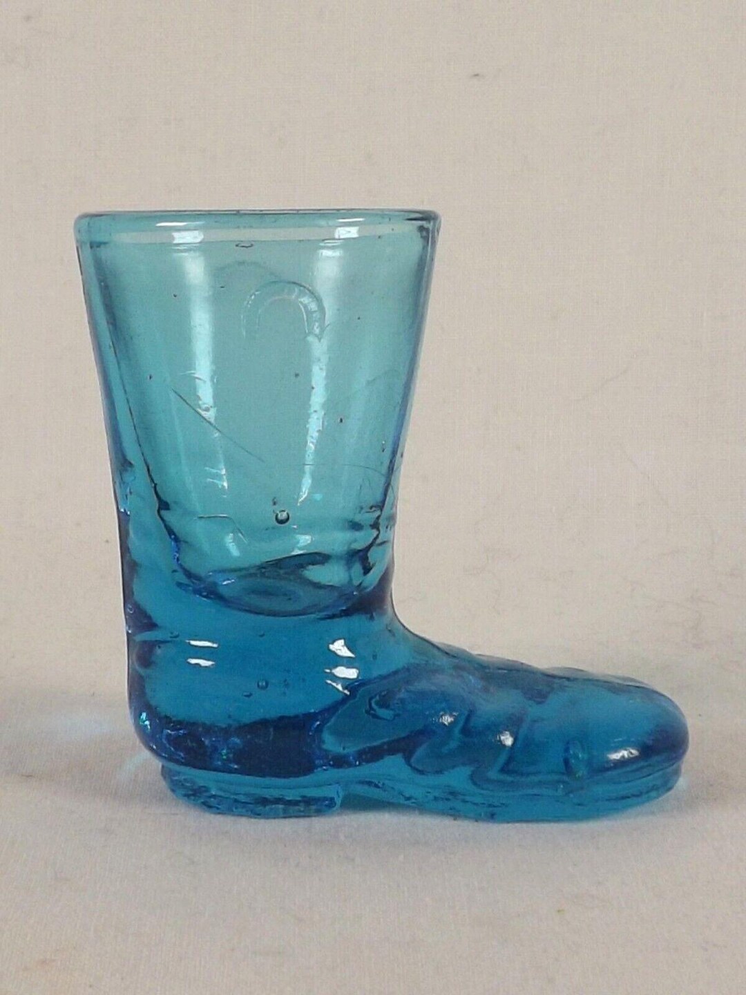 Turquoise Teal Blue Boot Shoe, Toothpick or Shot Glass, Star Design ...