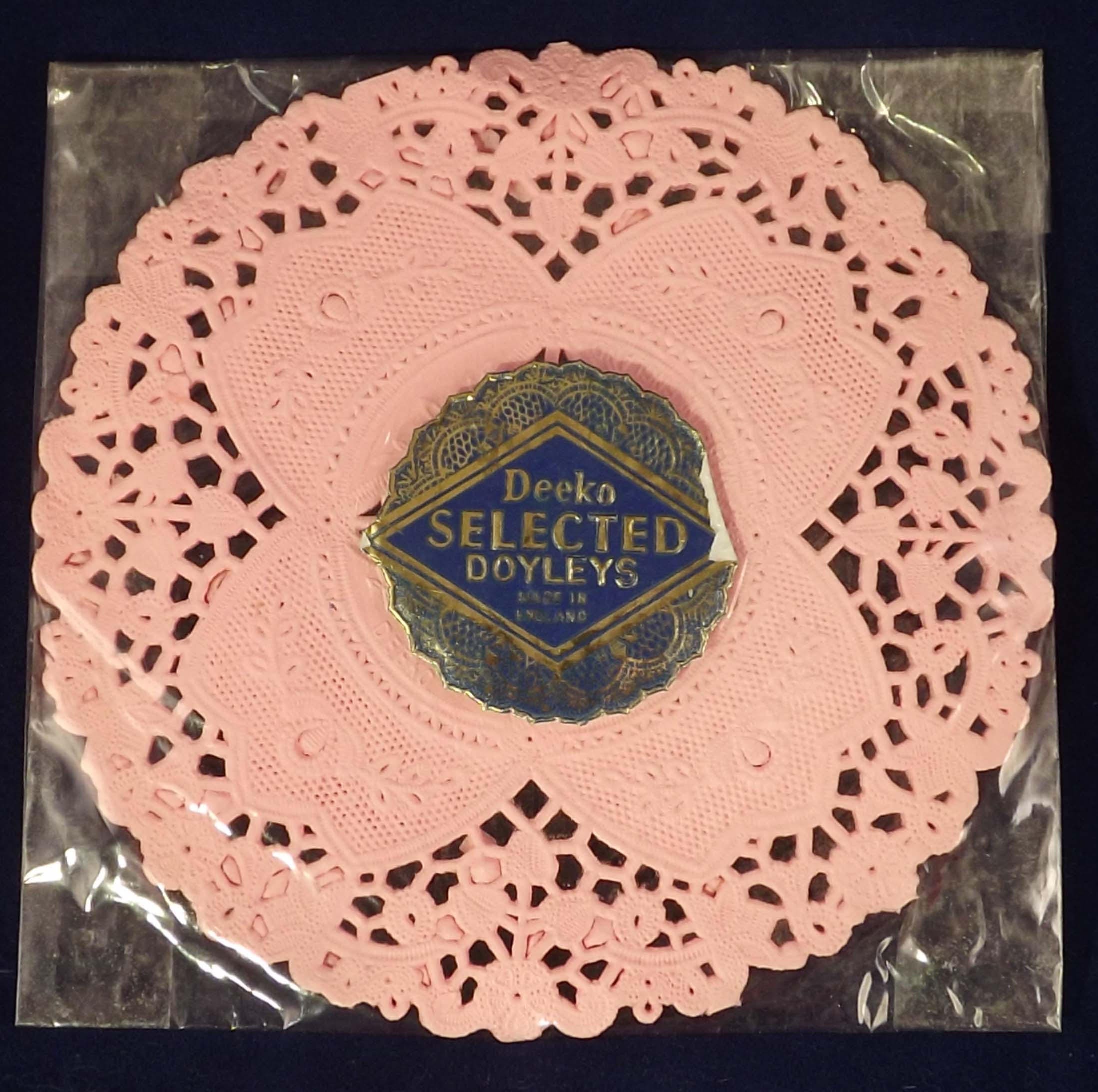 Deeko Paper Doilies Made in England 1950s Pink 6 Count Etsy