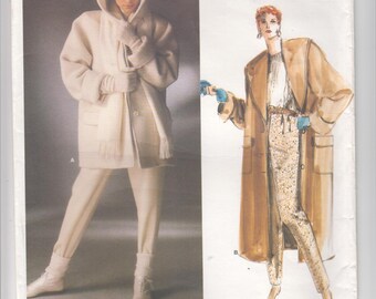 May include: Vogue Patterns Paris Original sewing pattern for a long coat and pants by Christian Dior. The pattern number is 1637.