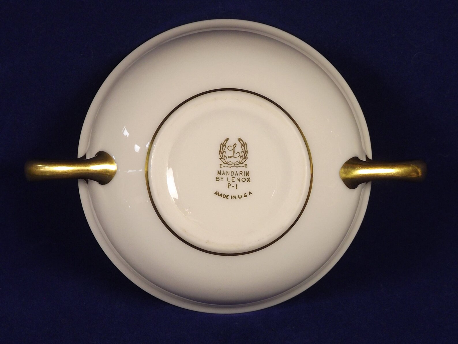 Lenox Mandarin Pattern Flat Cream Soup Bowl Flowers Urns Etsy