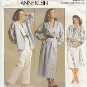 Vogue 1542 Anne Klein Design, Kurtka Spódnica Spodnie, Wykrój do szycia Rozmiar 14 Nieobcięty