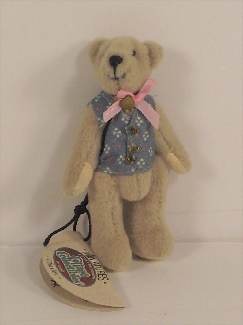 Ganz Cottage Collectibles Charles CC 7221 Miniature Teddy Bear | Etsy