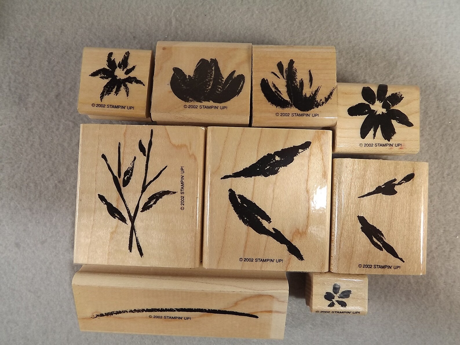 Stampin up Watercolor Garden II Rubber Stamps Set of 9 Etsy