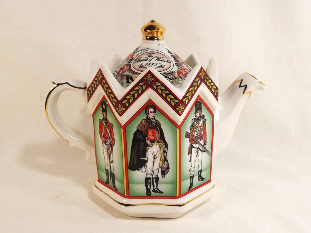 Sadler Teapot, Duke of Wellington, Battle of Waterloo, Staffordshire
