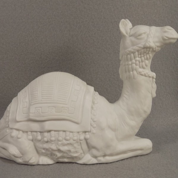 Avon Nativity Collectibles, The Camel, 1984 Figurine, White Porcelain Figurine,