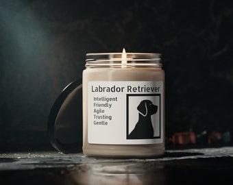 Loyal Companion - Labrador Silhouette Scented Soy Candle 9oz