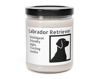 Loyal Companion - Labrador Silhouette Scented Soy Candle 9oz