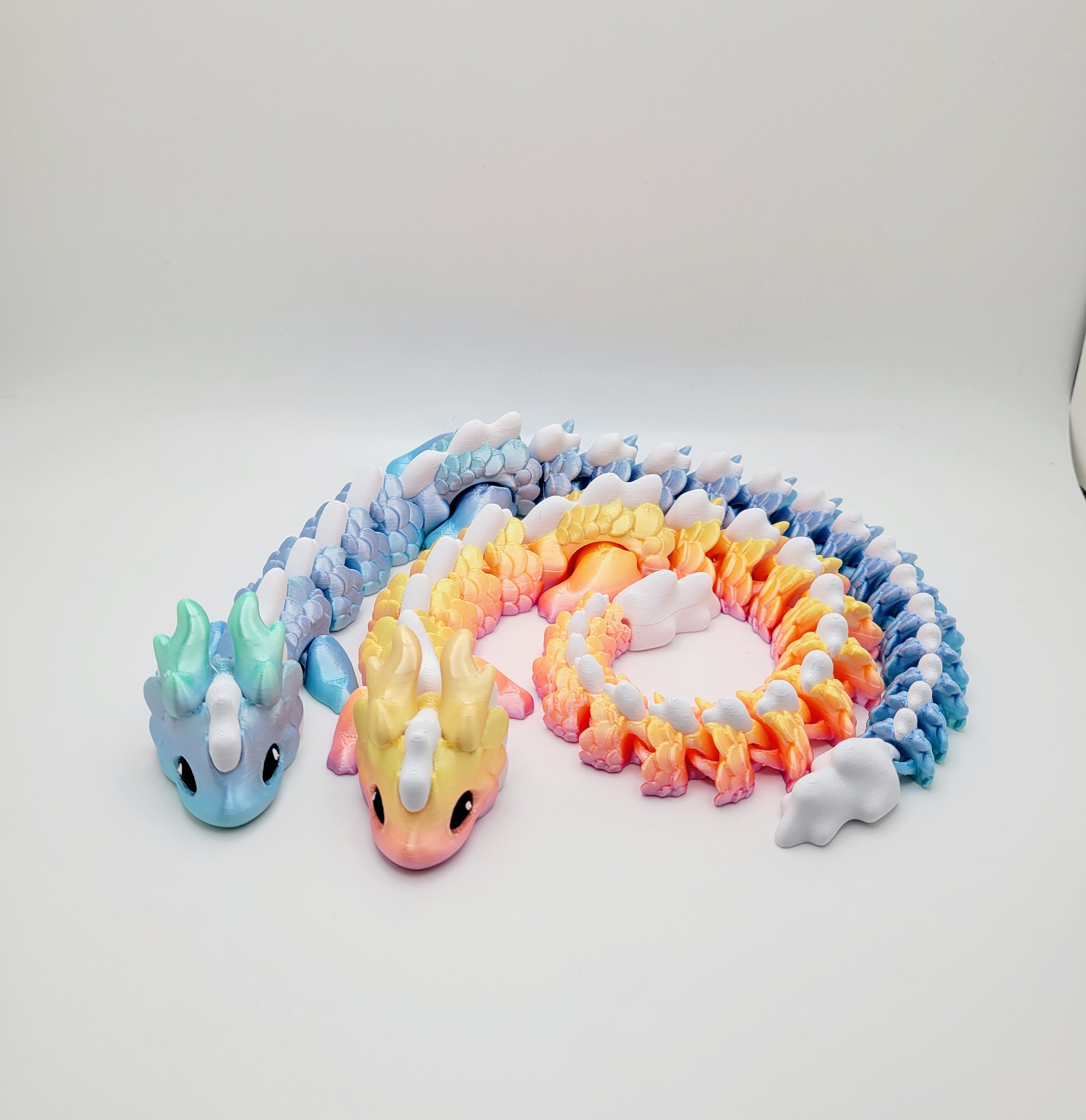 Kaida Cloud Dragon Flexi Fidget Toy: 3D Printed Articulated Desk