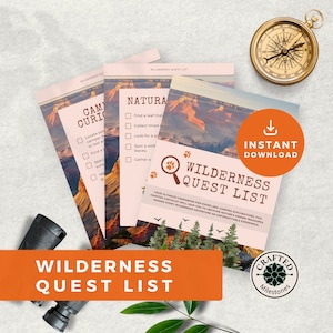 Grand Canyon Nature Scavenger Hunt | Outdoor Wilderness Adventure Activity | Family Exploration Game | Printable Instant Download PDF NP003