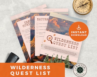 Grand Canyon Nature Scavenger Hunt | Outdoor Wilderness Adventure Activity | Family Exploration Game | Printable Instant Download PDF NP003