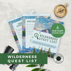 Grand Teton Nature Scavenger Hunt | Outdoor Wilderness Adventure Activity | Family Exploration Game | Printable Instant Download PDF NP009
