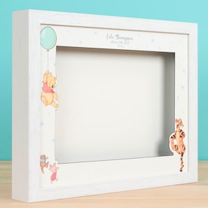 Handcrafted Deep Shadow Box Frames celebrating baby + - perfect for keepsakes
