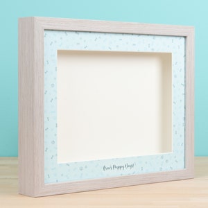 Handcrafted Deep Shadow Box Frames celebrating puppy dog + - perfect for keepsakes