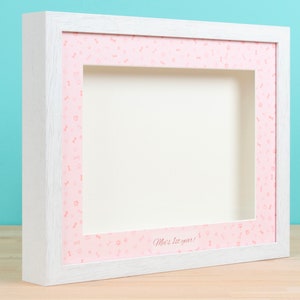 Handcrafted Deep Shadow Box Frames celebrating puppy dog + - perfect for keepsakes
