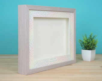 Handcrafted Shadow Box Frame: Solid Wood Keepsake Display