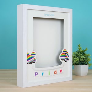 Handcrafted Deep Shadow Box Frames celebrating Pride and LGBTQ+ - perfect for keepsakes