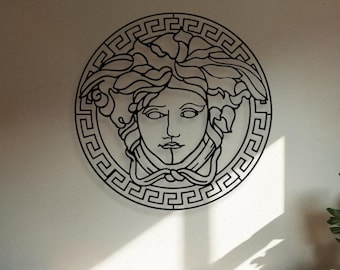 Medusa Metal Wall Art: Greek Mythology Wall Decor