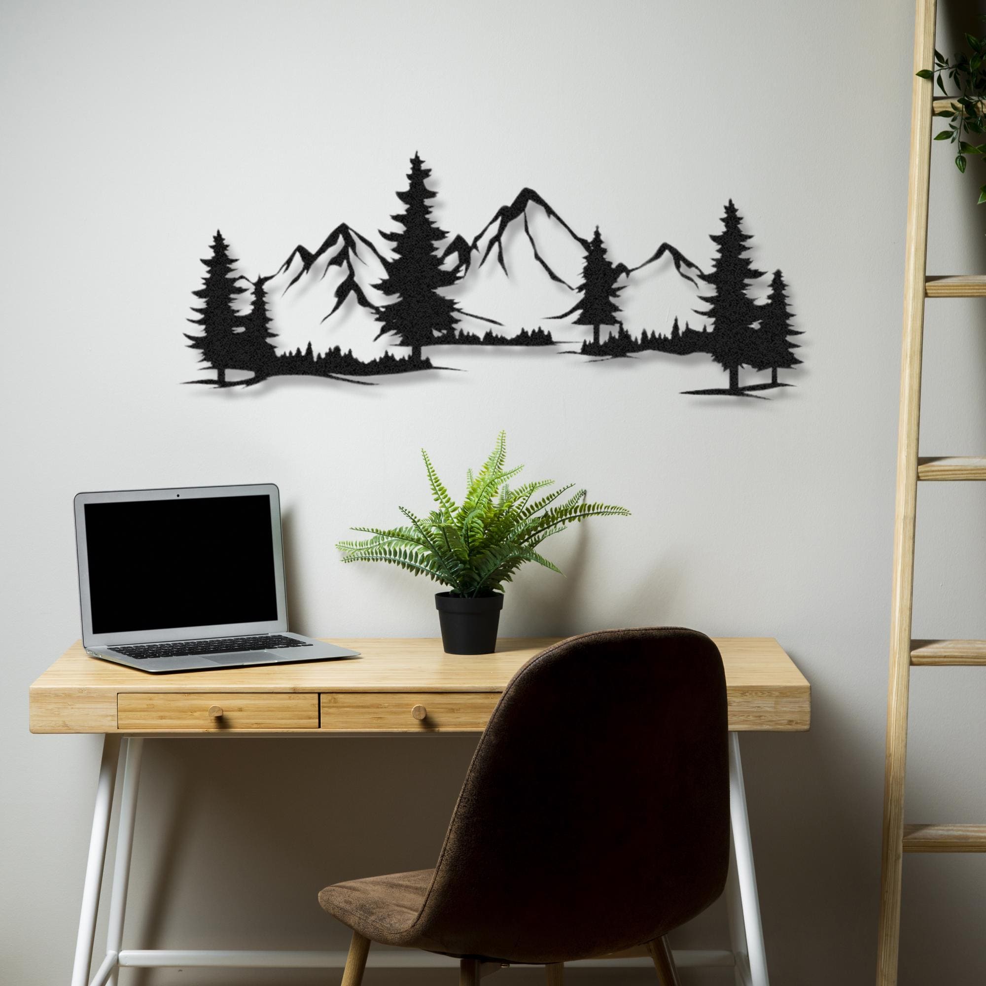 Mountain and Forest Metal Wall Art – Nature-inspired Wall Decor, Rustic ...