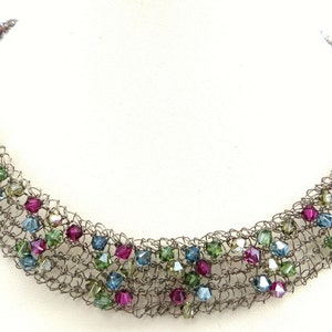 Crystal & Wire Necklace Knitting Pattern PDF image 2