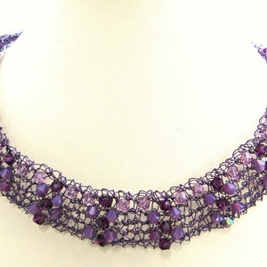 Crystal & Wire Necklace Knitting Pattern PDF image 4