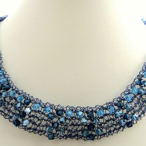 Crystal & Wire Necklace Knitting Pattern PDF image 3