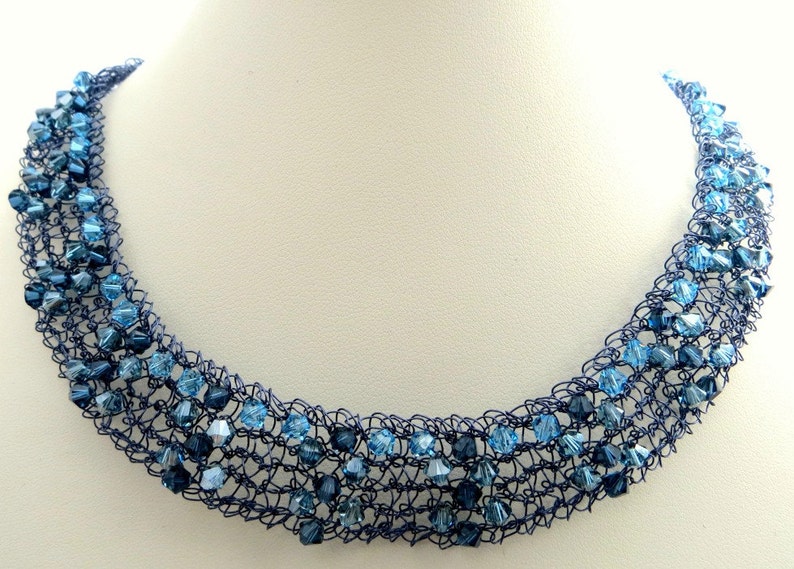 Crystal & Wire Necklace Knitting Pattern PDF image 3