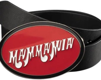 MAMMAMIA Genuine Leather unisex Belt Maneskin made in Italy rock glamor street