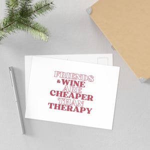 postcard to friends & wine lovers