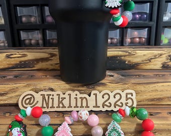 Stanley Cup Charm for Women, Fun Gifts for Women, Stanley Cup Accessories, Tumbler Handle Cup Charms, Silicone Bead Bag Tag, Gifts for her