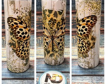 Tumbler | Metal tumbler | butterfly tumbler |  butterfly Tumblers | butterflies tumbler | Butterfly | Custom Tumbler | 20oz Tumbler