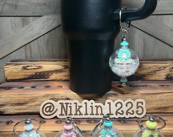 Stanley Cup Handle Charm, Metal Ring Clasp, Tumbler Accessory