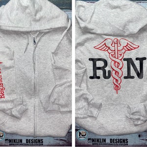 Unisex Long Sleeve zip up nurse hoodie | nurse Hoodie | Zip up hoodie | Nurse Zip up | Nurse Shirt | nurse | Nurse top| nurse hoodie