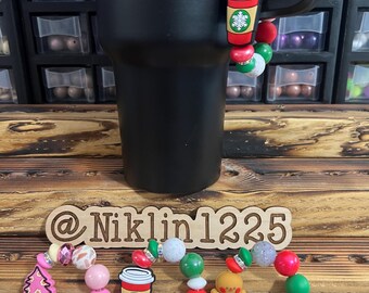 Stanley Cup Charm for Women, Fun Gifts for Women, Stanley Cup Accessories, Tumbler Handle Cup Charms, Silicone Bead Bag Tag, Gifts for her