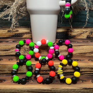 Stanley Cup Charm for Women, Fun Gifts for Women, Stanley Cup Accessories, Tumbler Handle Cup Charms, Silicone Bead Bag Tag, Gifts for her
