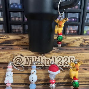 Stanley Cup Charm for Women, Fun Gifts for Women, Stanley Cup Accessories, Tumbler Handle Cup Charms, Silicone Bead Bag Tag, Gifts for her