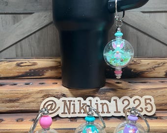Stanley Cup Handle Charm, Silicone Bead Bag Tag