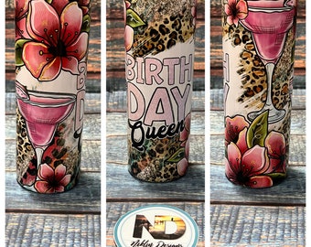 Tumbler | Metal tumbler | birthday Tumbler | Metal Tumbler | Tumblers | Birthday tumblers | Custom Tumbler | Birthday queen | 20oz Tumbler