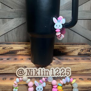 Stanley Cup Charm for Women, Fun Gifts for Women, Stanley Cup Accessories, Tumbler Handle Cup Charms, Silicone Bead Bag Tag, Gifts for her