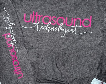 Unisex Long Sleeve nurse T-shirt | nurse T-shirt | Nurse Clothing | Ultrasound tech top | Ultrasound tech shirt | ultrasound